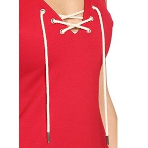 Amanda Uprichard Dresses - Amanda Uprichard Serena Lace Up Dress NWT Amanda Uprichard Dresses - Amanda Uprichard Serena Lace Up Dress NWT
